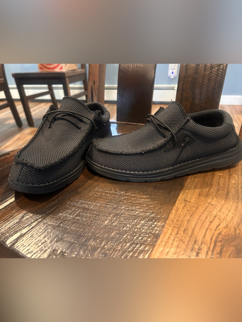 Bruno Marc Men's Black Mesh Slip-On Loafers Deck Shoes – Size 8